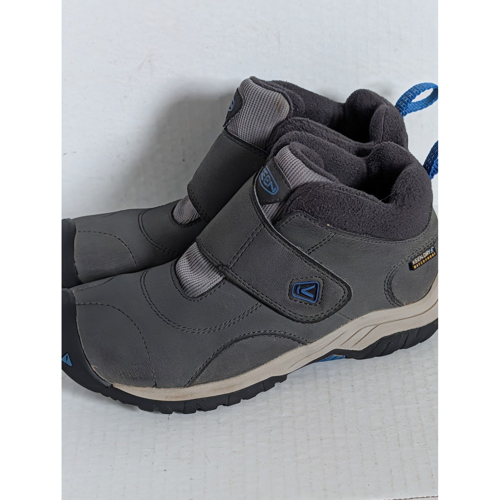 KEEN Targhee Waterproof Hiking Shoes Kids Youth Size 1 Gray Black